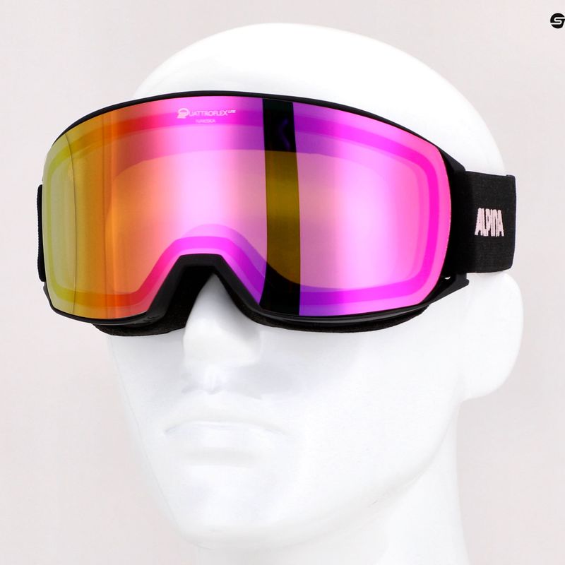 Lyžařské brýle Alpina Nakiska Q-Lite black/rose matt/pink 9