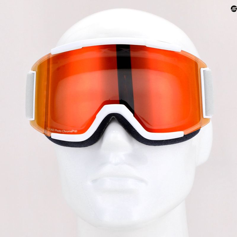 Lyžařské brýle Smith Squad white vapor/chromapop photochromic rose flash M00668 8