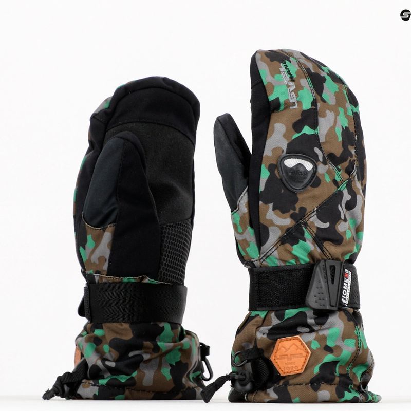 Dětské snowboardové rukavice Level Fly Jr Mitt zelené 4001 7