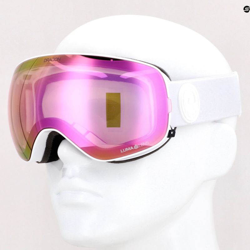 Lyžařské brýle Dragon X2S White Out růžové 30786/7230195 12