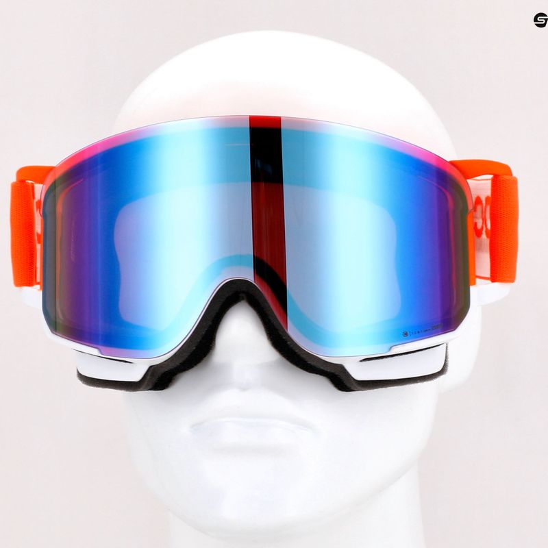 Lyžařské brýle POC Nexal Clarity Comp fluorescent orange/hydrogen white/spektris blue 13