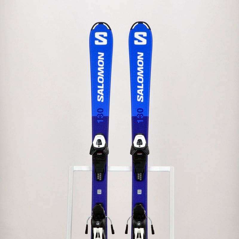 Dětské sjezdové lyže Salomon S Race MT Jr. + L6 modrá L47041900 15