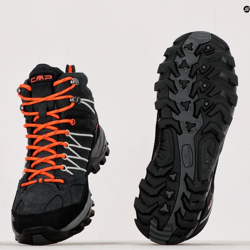 Pánské trekové boty CMP Rigel Mid grey-orange 3Q12947 12
