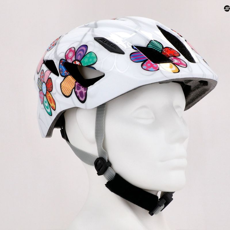 Dětská cyklistická přilba Alpina Pico pearlwhite/flower gloss 9