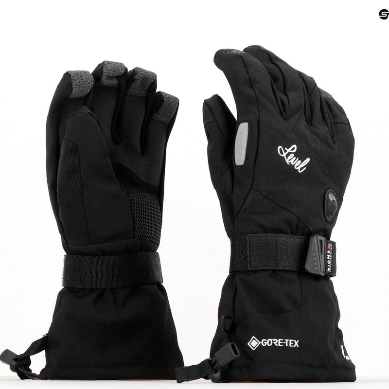 Dámské snowboardové rukavice Level Half Pipe Gore Tex černé 1021 6