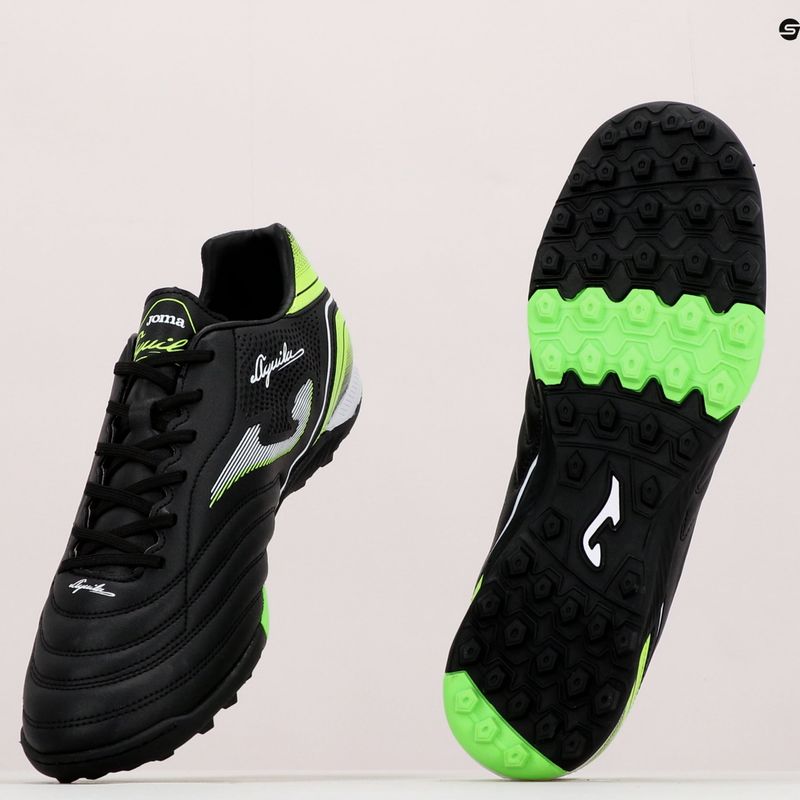 Pánské kopačky Joma Aguila TF black/green fluor 14