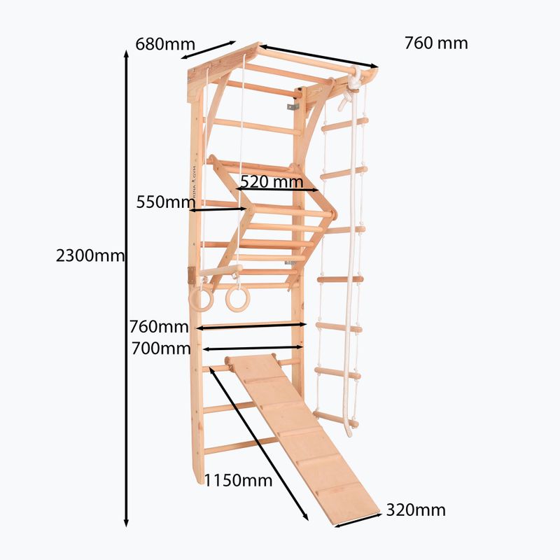 Gymnastický žebřík RINAGYM Kinder 3  10