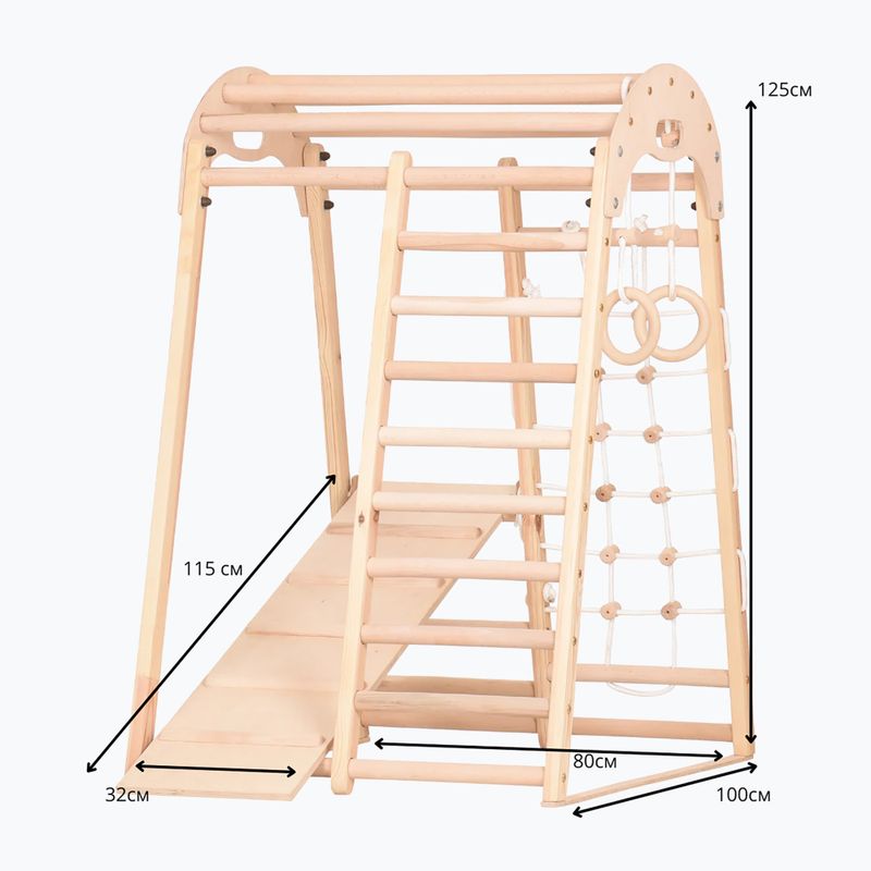 Gymnastický žebřík RINAGYM Kids 2 natural 10