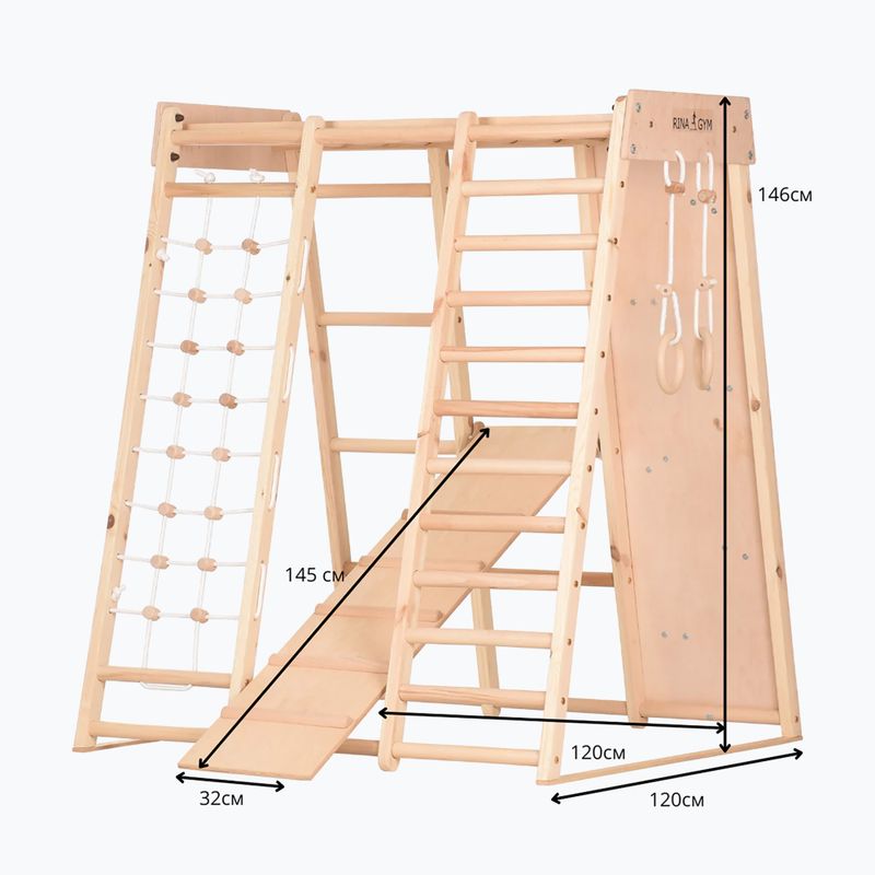 Dřevěný gymnastický rám RINAGYM Kids 3 12