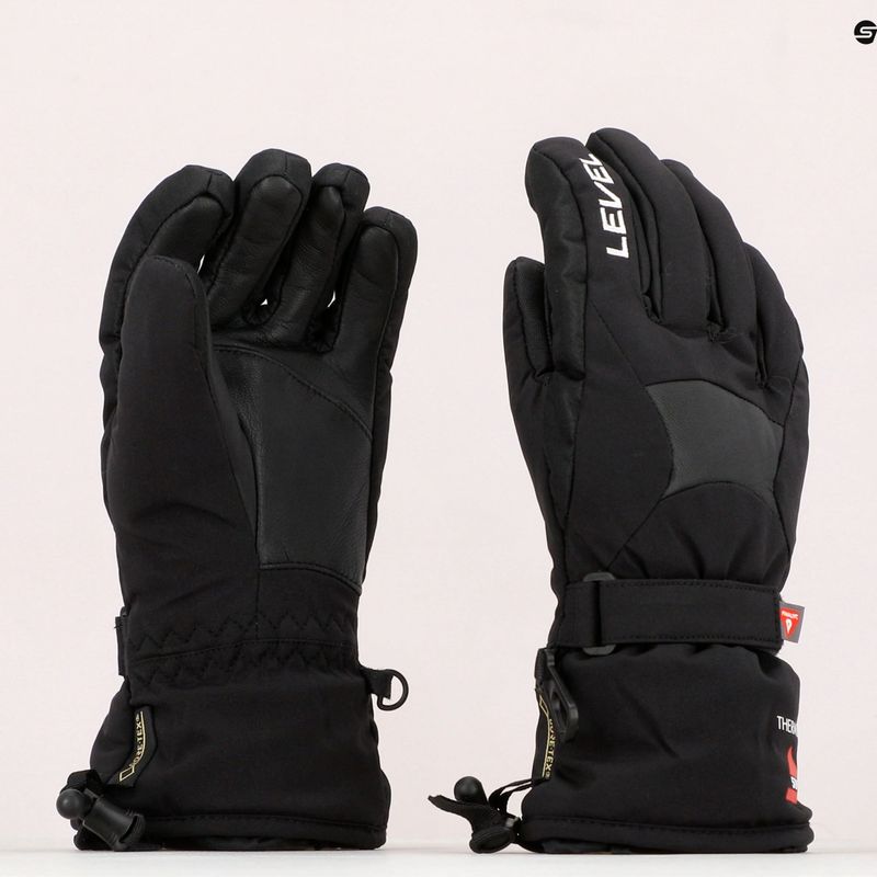 Dětské lyžařské rukavice Level Super Radiator Jr Gore Tex černé 4115 7