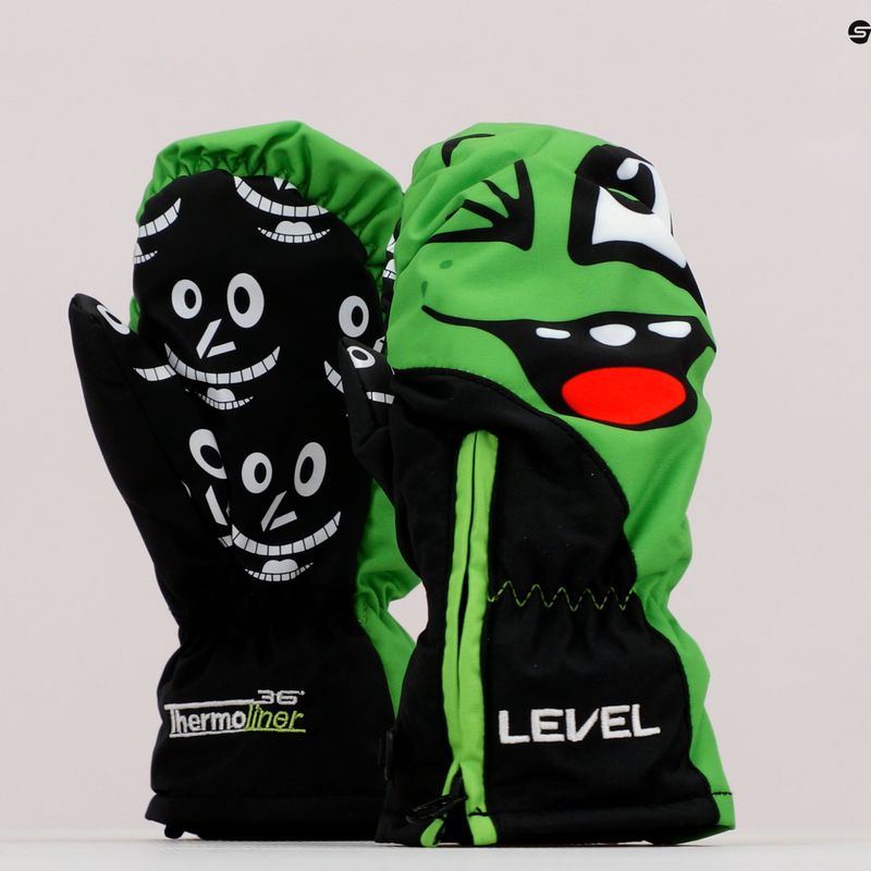 Dětské snowboardové rukavice Level Lucky Mitt zelené 4146 6