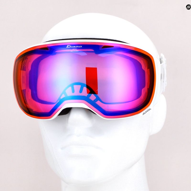 Lyžařské brýle Alpina Big Horn HM white/hm blue sph 5