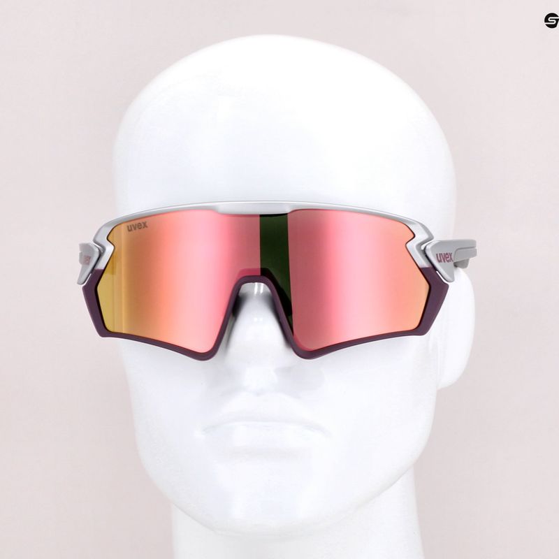 Cyklistické brýle UVEX Sportstyle 231 stříbrno-fialové S5320655316 12