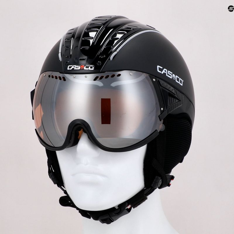 Lyžařská přilba CASCO SP-2 Carbonic Visor černá 07.3732 11