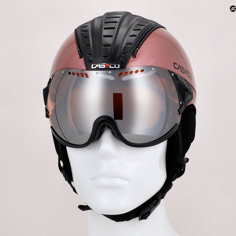 Lyžařská přilba CASCO SP-2 Carbonic Visor pink 07.3736 10