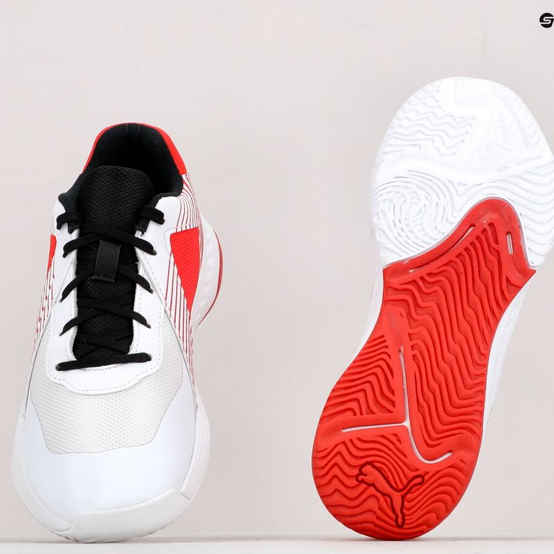Dětská volejbalová obuv PUMA Varion Jr bílo-červene 10658507 12