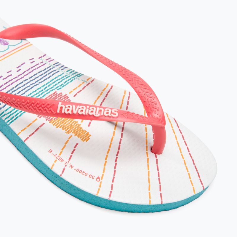 Dámské žabky Havaianas Slim Local Soul Ibiza red/blue/orange 7