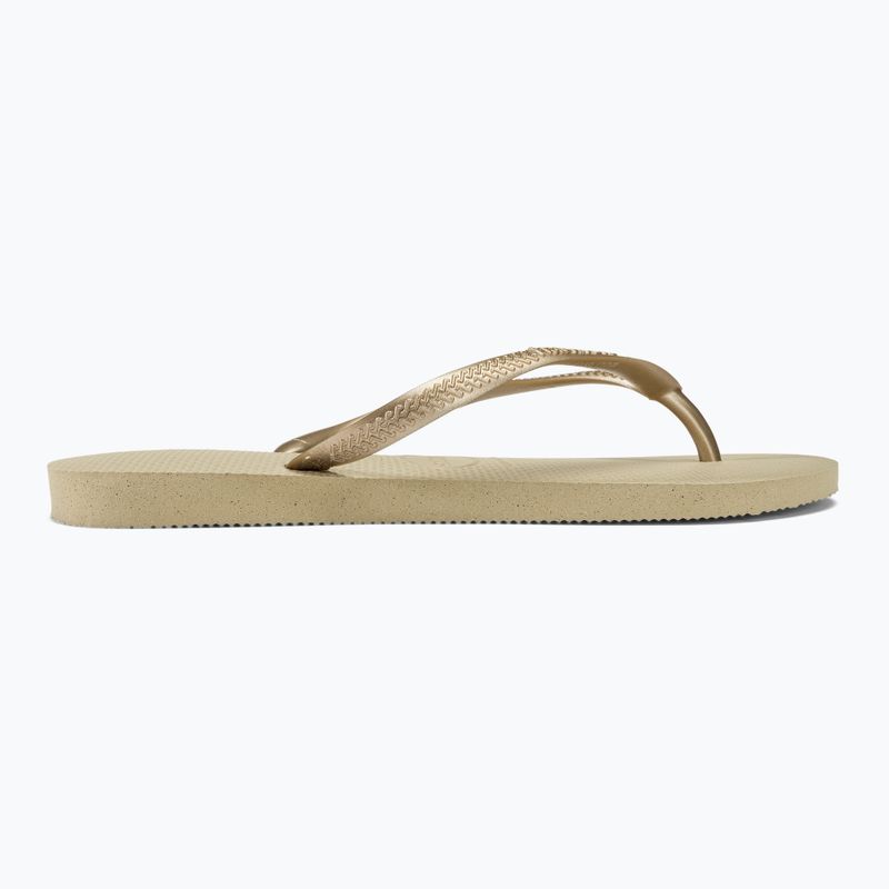 Dámské žabky Havaianas Slim sand grey / light golden 2