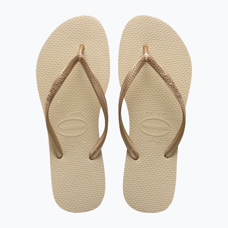 Dámské žabky Havaianas Slim sand grey / light golden 10