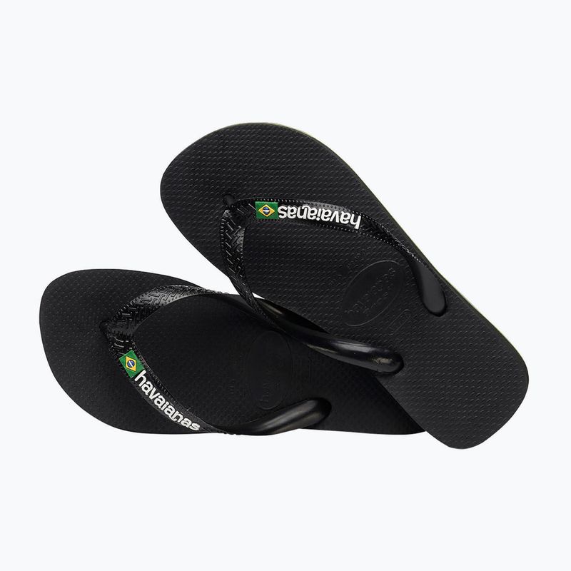 Žabky Havaianas Brasil Logo černé H4110850 11