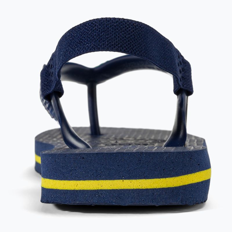 Havaianas Baby Brasil Logo II navy blue / citrus yelloew dětské sandály 7