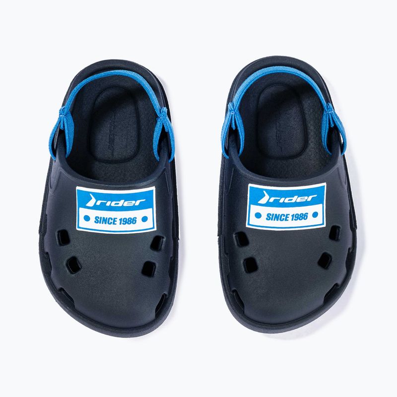 RIDER Drip Babuch Ki modré dětské sandály 12