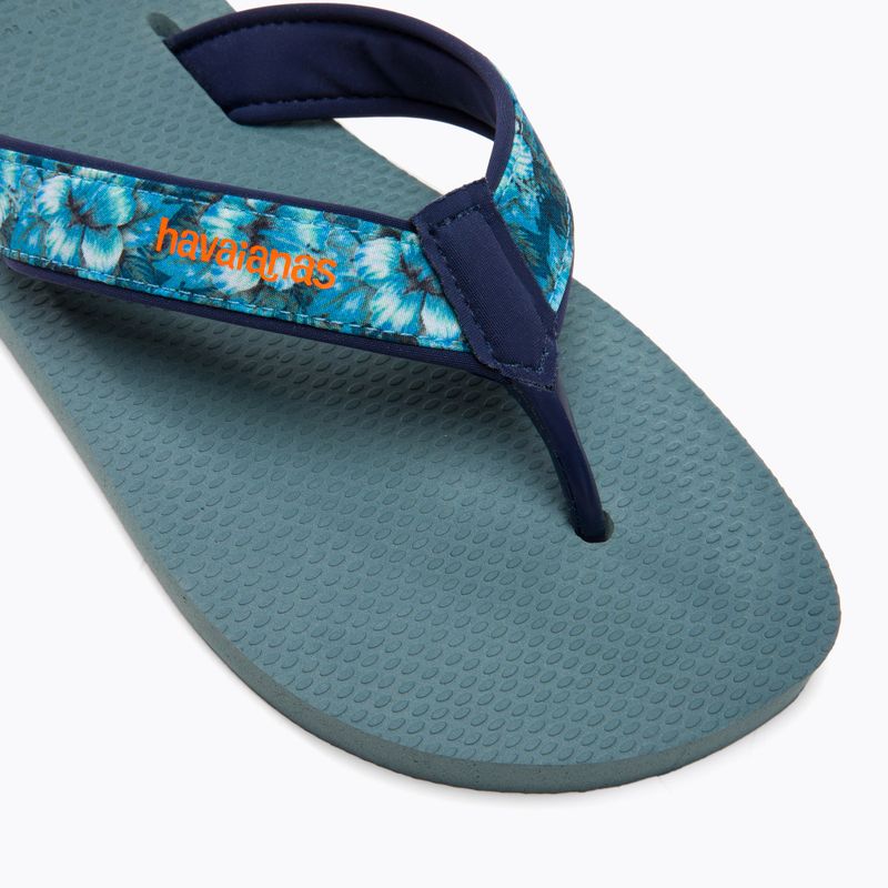 Pánské žabky Havaianas Surf Material silver/blue 7