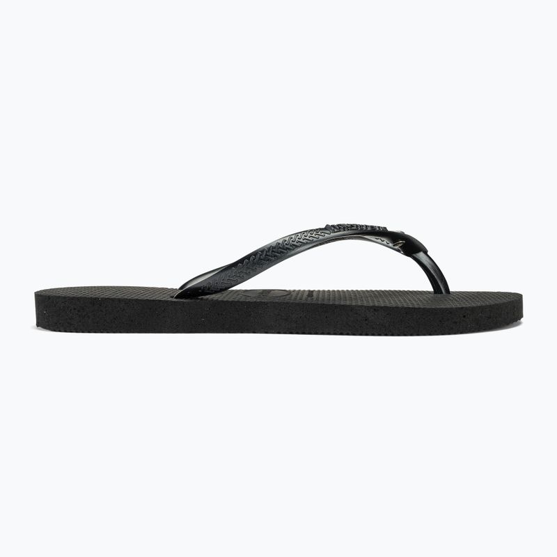 Dámské žabky Havaianas Slim Crystal Sw II black 2