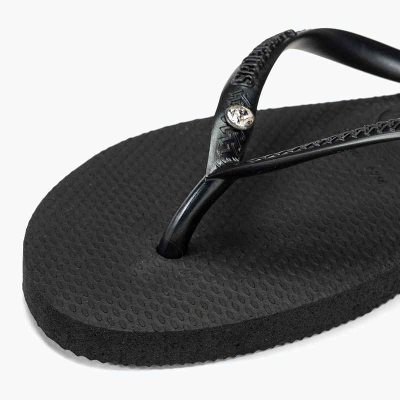 Dámské žabky Havaianas Slim Crystal Sw II black 8