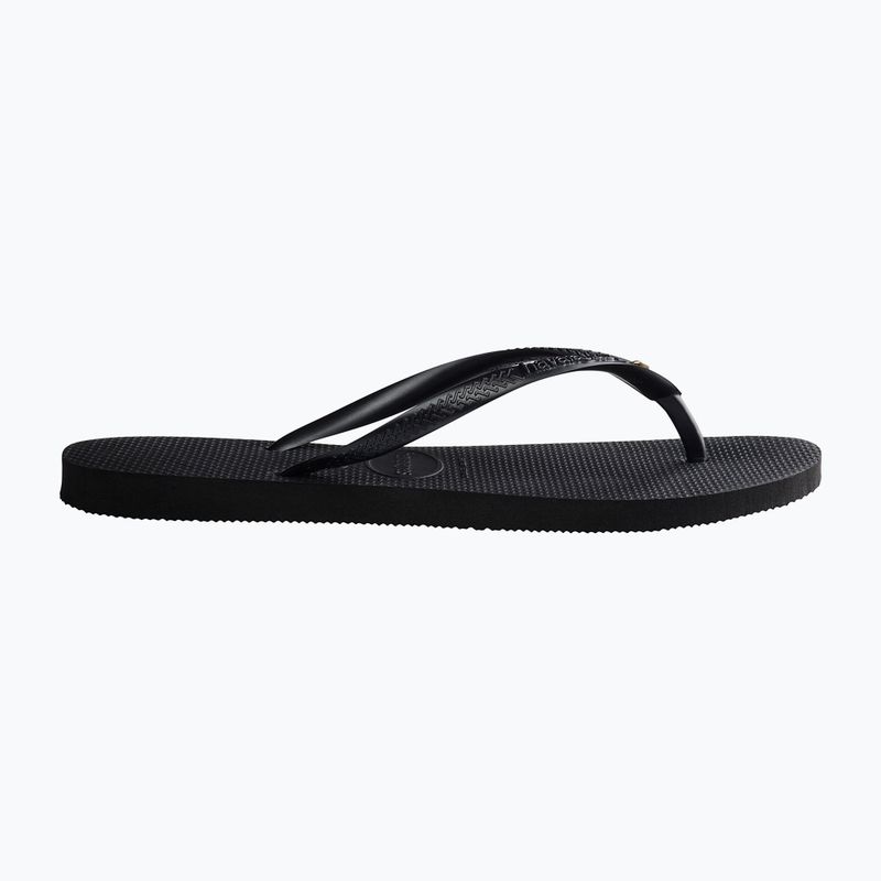 Dámské žabky Havaianas Slim Crystal Sw II black 10