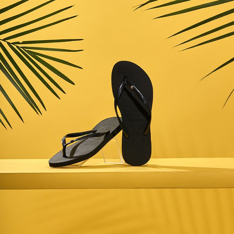 Dámské žabky Havaianas Slim Crystal Sw II black 14