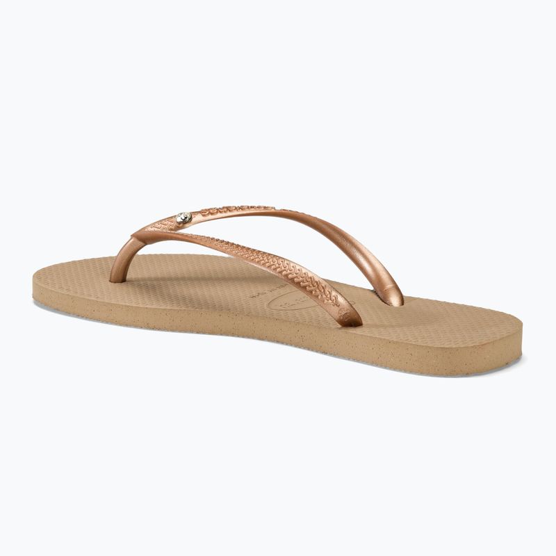 Dámské žabky Havaianas Slim Crystal Sw II rode gold 3