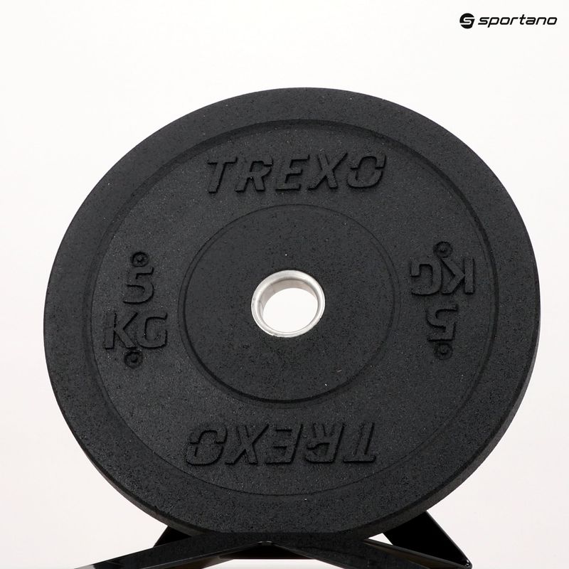 Olympijské závaží bumper TREXO TRX-BMP005 5 kg černé 11