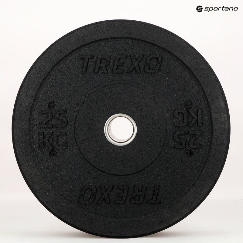 Olympijské závaží bumperXTREXO TRX-BMP025 25 kg černé 11