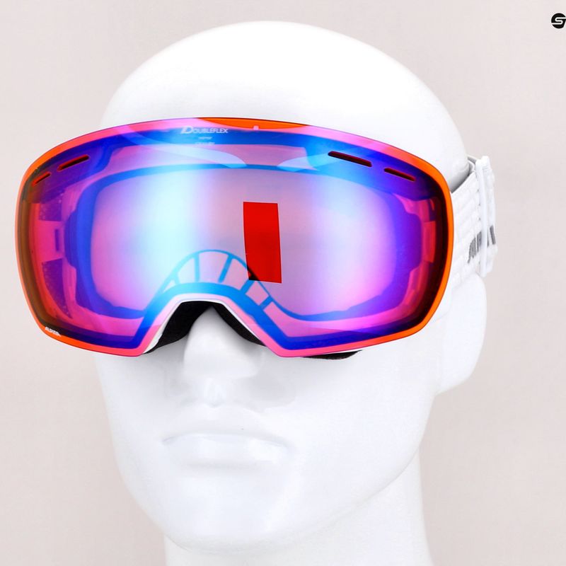 Lyžařské brýle Alpina Granby Q-Lite white gloss/blue sph 10