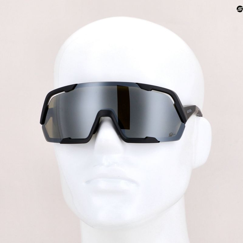 Brýle na kolo Alpina Rocket Q-Lite black matt/silver mirror 7