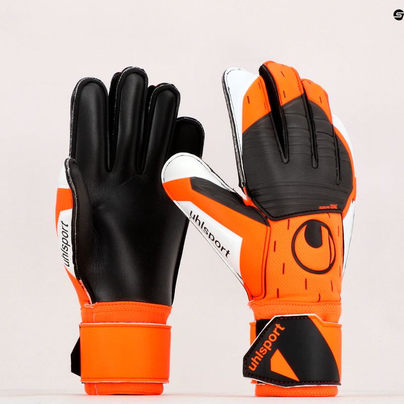 Brankářské rukavice uhlsport Soft Resist+ pooranžovo-bílé 101127501 9