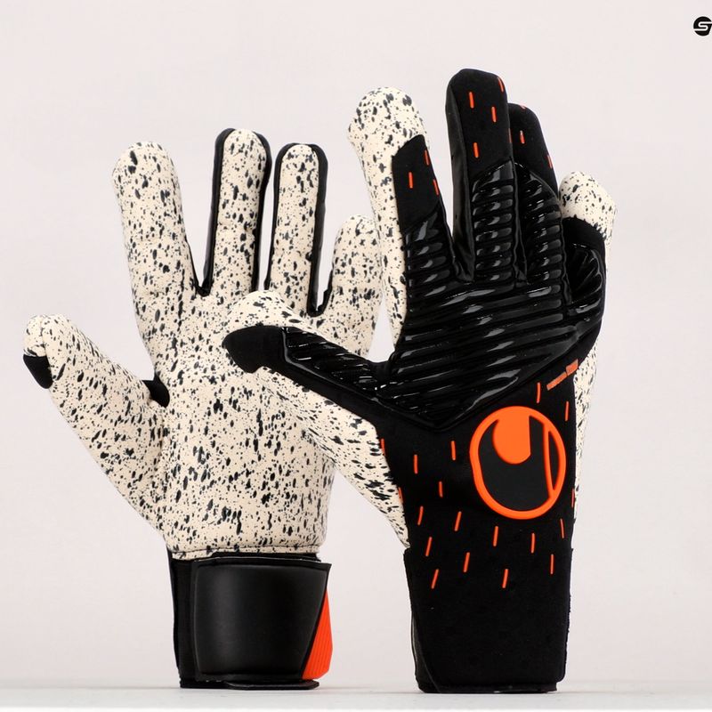 Brankářské rukavice Uhlsport Speed Contact Supergrip+ Hn černo-bílé 101126101 9