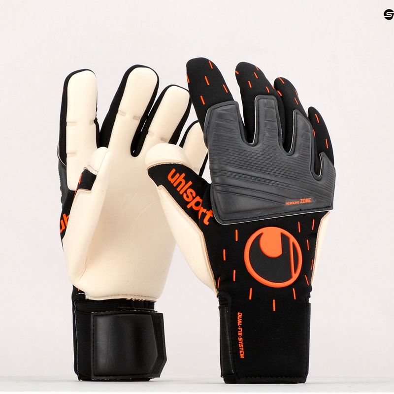 Brankářské rukavice Uhlsport Speed Contact Absolutgrip Reflex černo-bílé 101126201 9