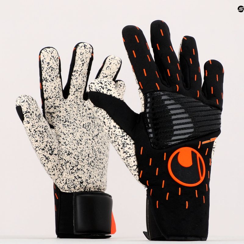Brankářské rukavice Uhlsport Speed Contact Supergrip+ Reflex černo-bílé 101125901 9