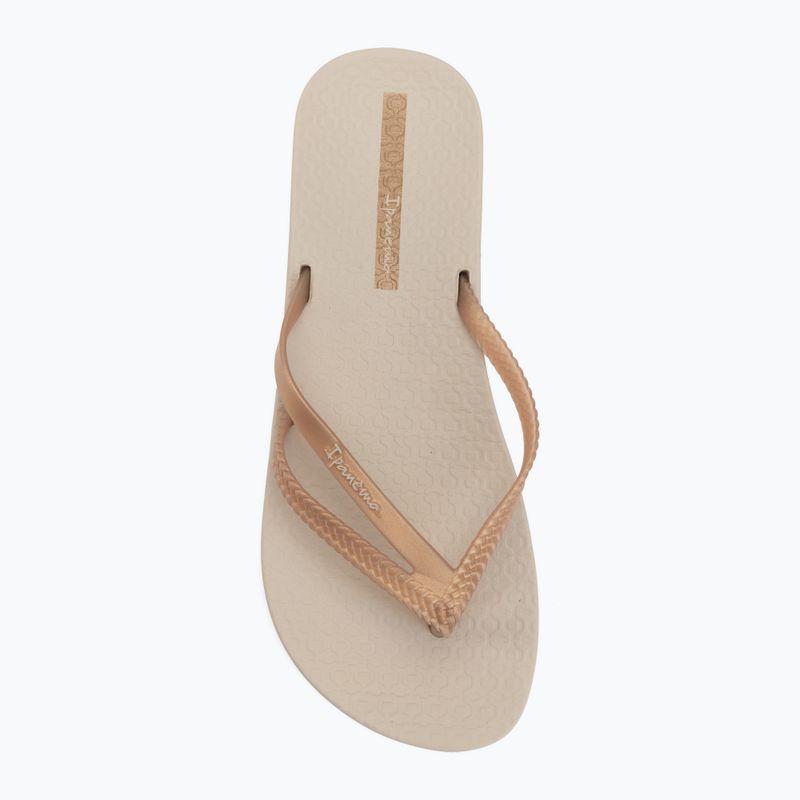 Dámské žabky Ipanema Bossa Soft V beige/gold 5