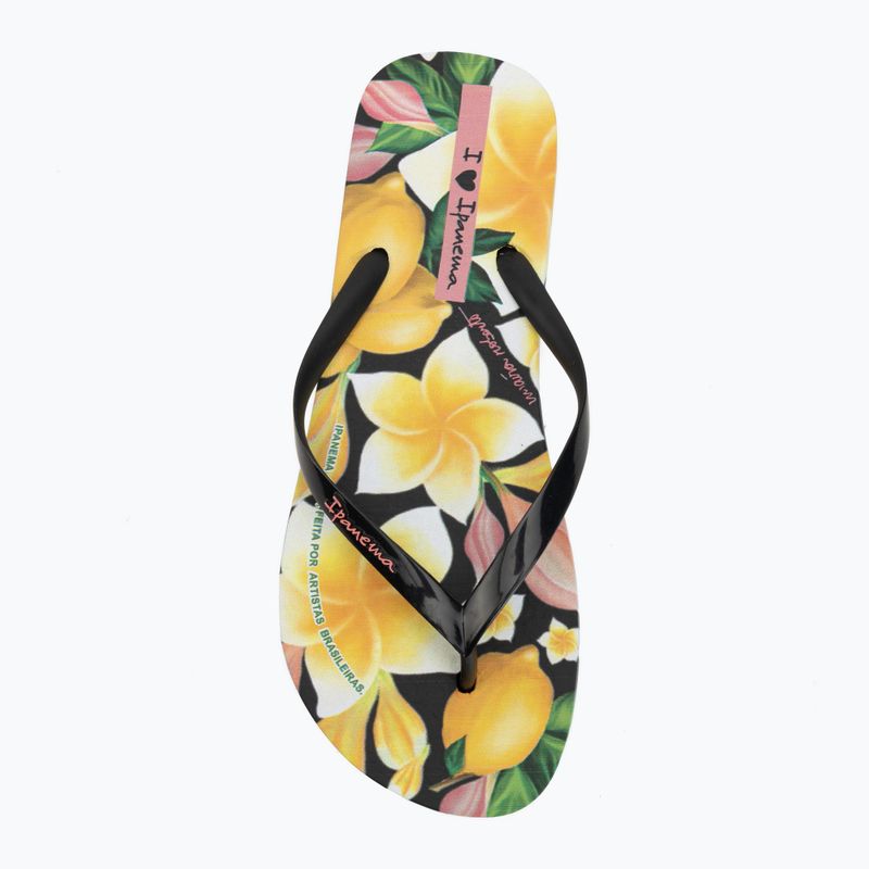 Dámské žabky Ipanema Arte black/yellow/pink 5