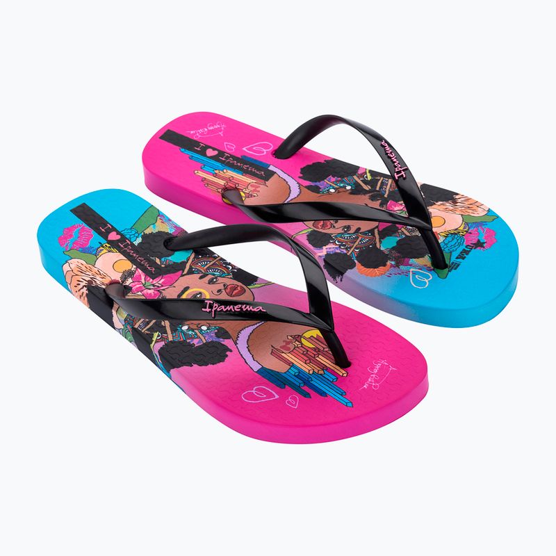 Dámské žabky Ipanema Graffiti V pink/black/blue