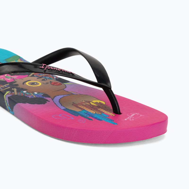 Dámské žabky Ipanema Graffiti V pink/black/blue 7