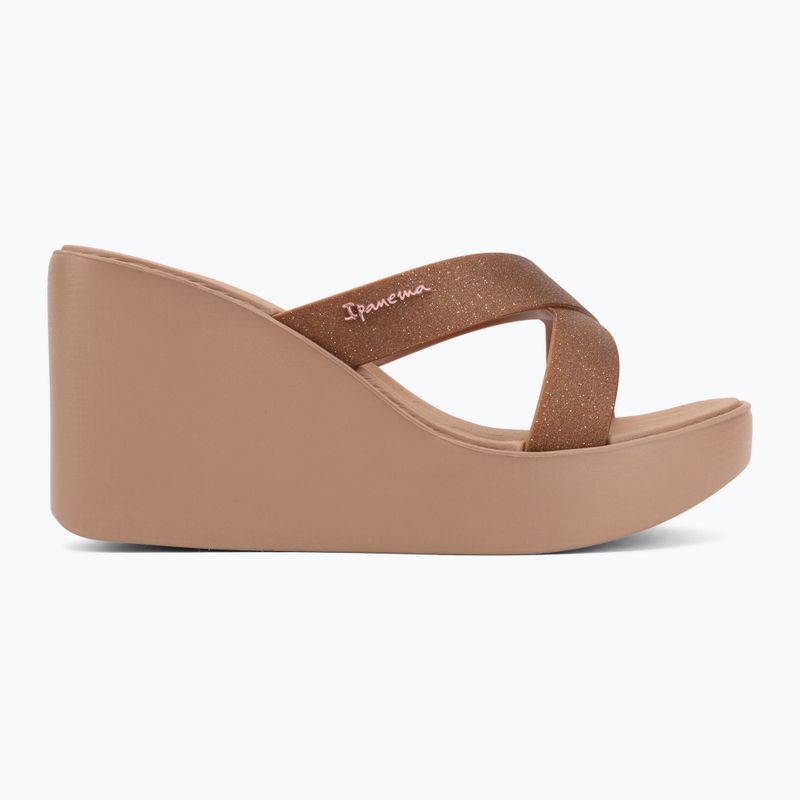 Dámské pantofle Ipanema High Fashion II Slide brown/glitter/pink 2