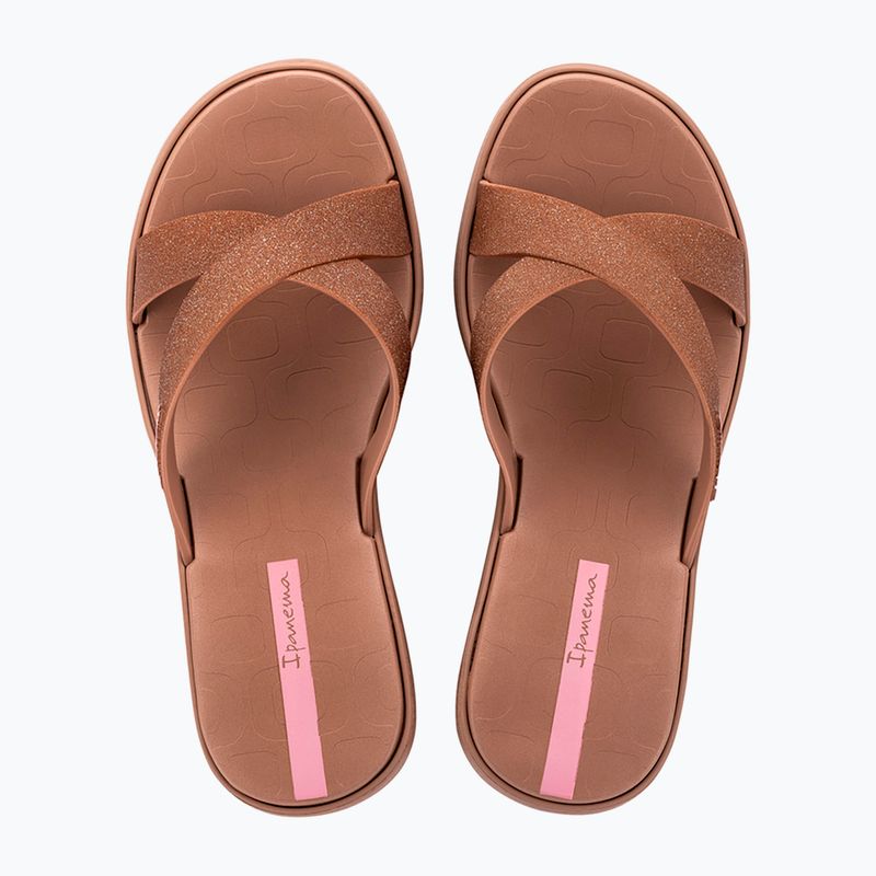 Dámské pantofle Ipanema High Fashion II Slide brown/glitter/pink 2