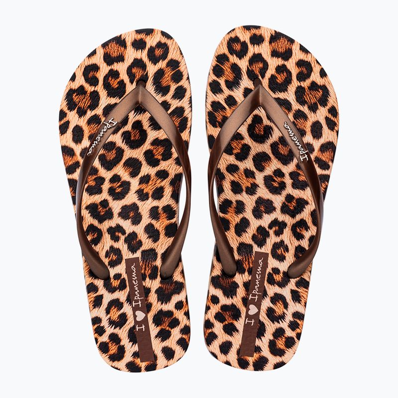 Dámské žabky Ipanema Animal Print beige/bronze/bronze 2