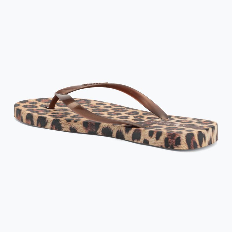 Dámské žabky Ipanema Animal Print beige/bronze/bronze 3