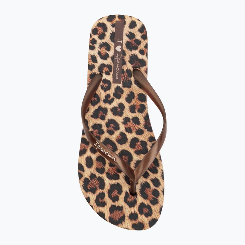 Dámské žabky Ipanema Animal Print beige/bronze/bronze 5