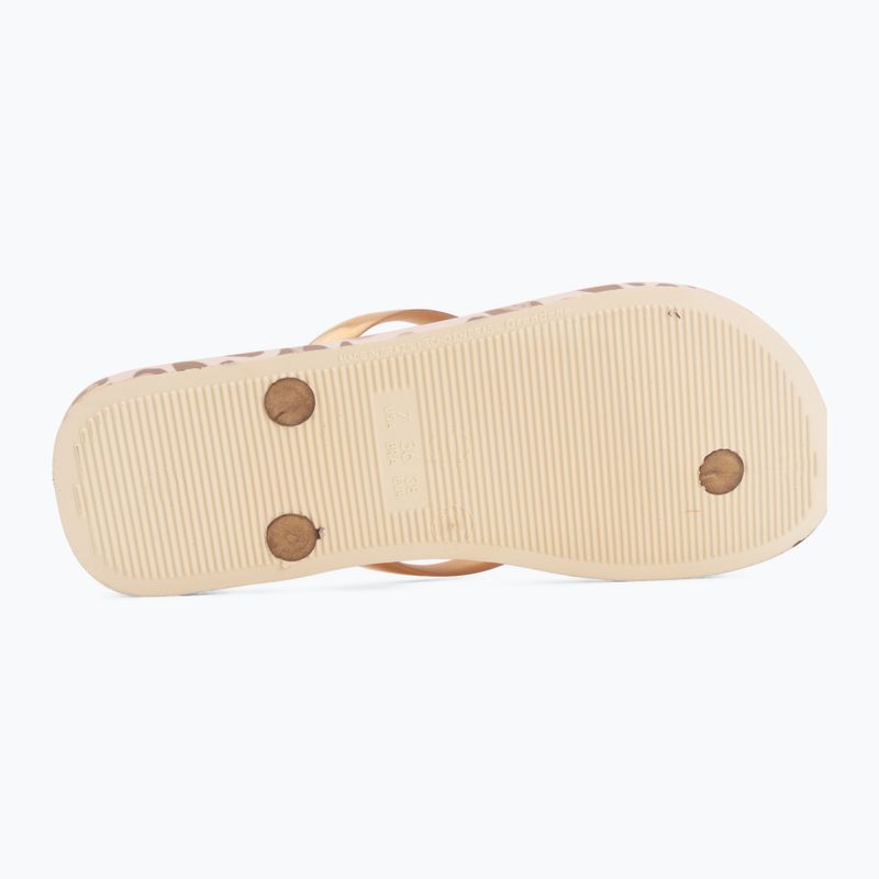 Dámské žabky Ipanema Animal Print beige/gold 4